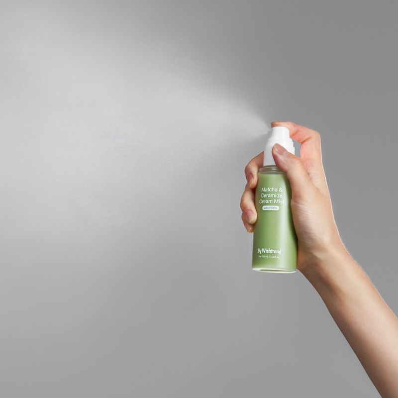 Зволожувальний крем-міст з матчею та церамідами BY WISHTREND Matcha & Ceramide Cream Mist, 100 мл 8809572896477 фото
