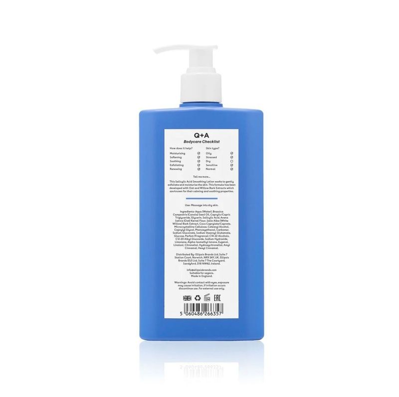 Заспокоюючий лосьйон для тіла з саліциловою кислотою Q+A Salicylic Acid Smoothing Lotion, 250 мл 5060486266357 фото