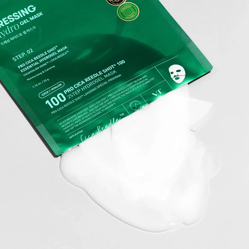 2-етапна гідрогелева маска з мікроголками та комплексом цики VT Cosmetics Pro Cica Reedle Shot&reg; 100 2step Hydrogel Mask, 1 шт VTC017 фото