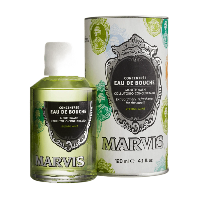 Ополіскувач для порожнини рота "М'ята" Marvis Concentrate Strong Mint Mouthwash, 120 мл 8004395155781 фото