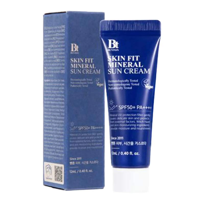Сонцезахисний крем на мінеральній основі Benton Skin Fit Mineral Sun Cream SPF50+/PA++++, 12 мл 8809566992468 фото