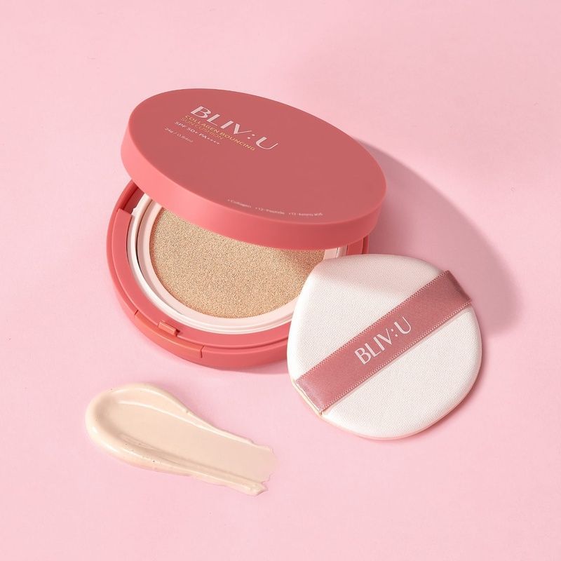 Сонцезахисний кушон з колагеном BLIV:U Collagen Bouncing Sun Cushion Короткий термін, 24 г 8809875904442 фото