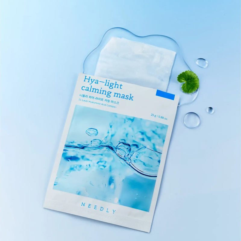 Зволожувальна маска з гіалуроновою кислотою Needly Hya-light Calming Mask, 1 шт 8809455424131 фото