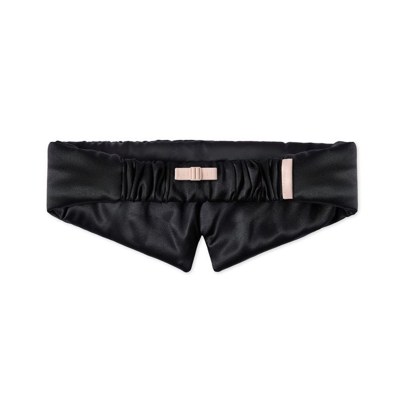 Шовкова маска для сну та відпочинку (чорний) Mon Mou Pure Silk&sup3; Mask Black 013-01 фото