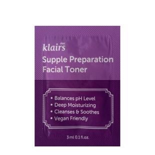 Зволожуючий гіпоалергенний тонік DEAR, KLAIRS Supple Preparation Facial Toner, 3 мл 0000432424 фото