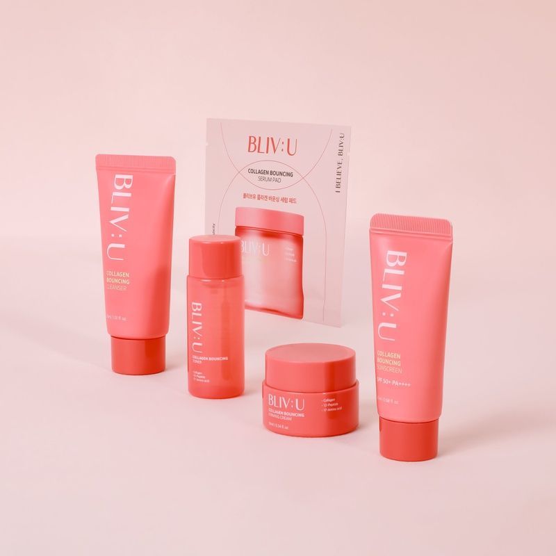 Набір мініатюр BLIV:U Collagen Bouncing Trial Kit 8809962541956 фото