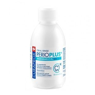 Ополіскувач для порожнини рота Curaprox PerioPlus+ Regenerate містить Citrox гіалуронову кислоту та 0.09% хлоргексидину, 200 мл 7612412426663 фото