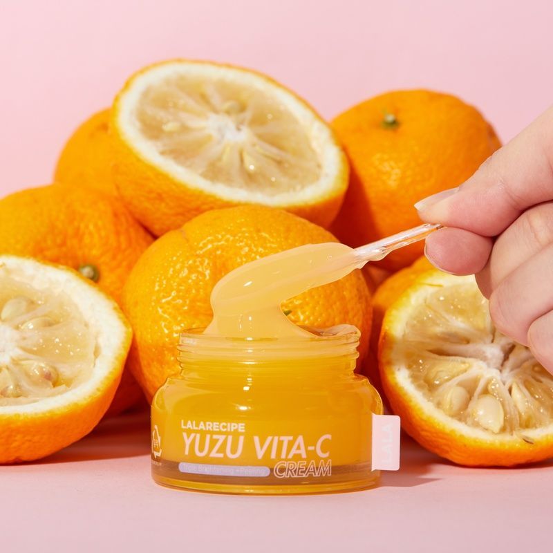 Освітлюючий крем з ніацинамідом 5% та екстрактом юдзу LALARECIPE Yuzu Vita C Cream, 3 мл 792422 фото