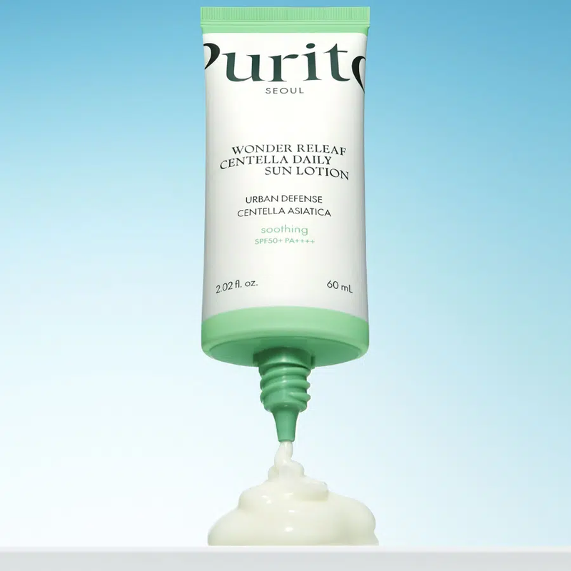 Щоденний сонцезахисний лосьйон Purito Seoul Wonder Releaf Centella Daily Sun Lotion 50+ PA++++, 60 мл 8809563103072 фото