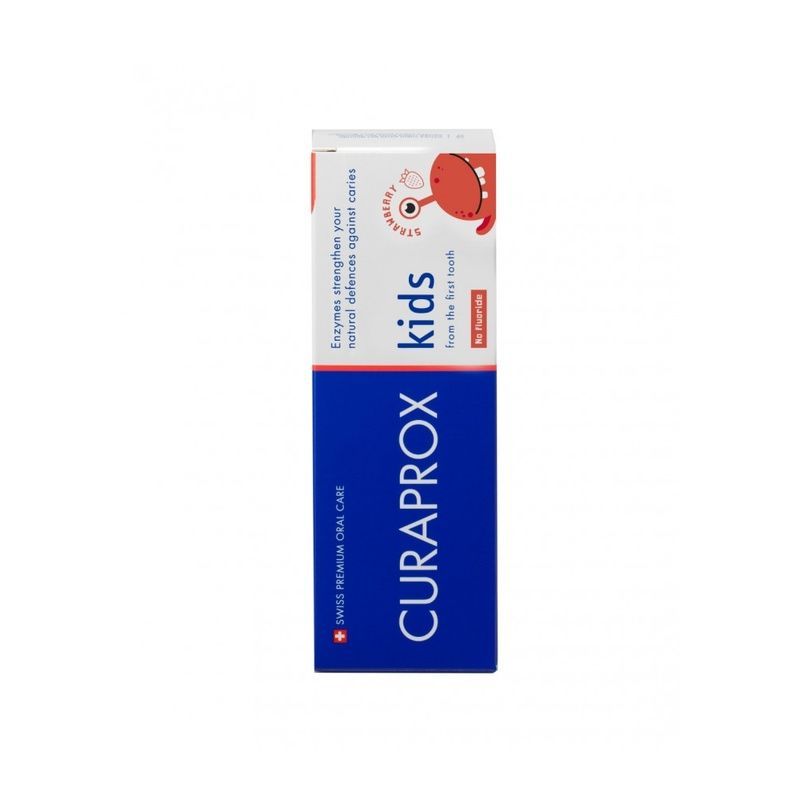 Дитяча зубна паста полуниця (без фтору 0+) Curaprox Kids, 60 мл 0657821 фото