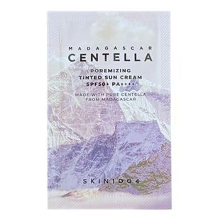 Тонуючий сонцезахисний крем для обличчя Skin 1004 Madagascar Centella Poremizing Velvet Finish Sunscreen, 1.5 мл  4925 фото
