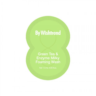 Пінка для вмивання з зеленим чаєм та ензимами BY WISHTREND Green Enzyme Foaming Wash, 1.5 мл 243535646754 фото