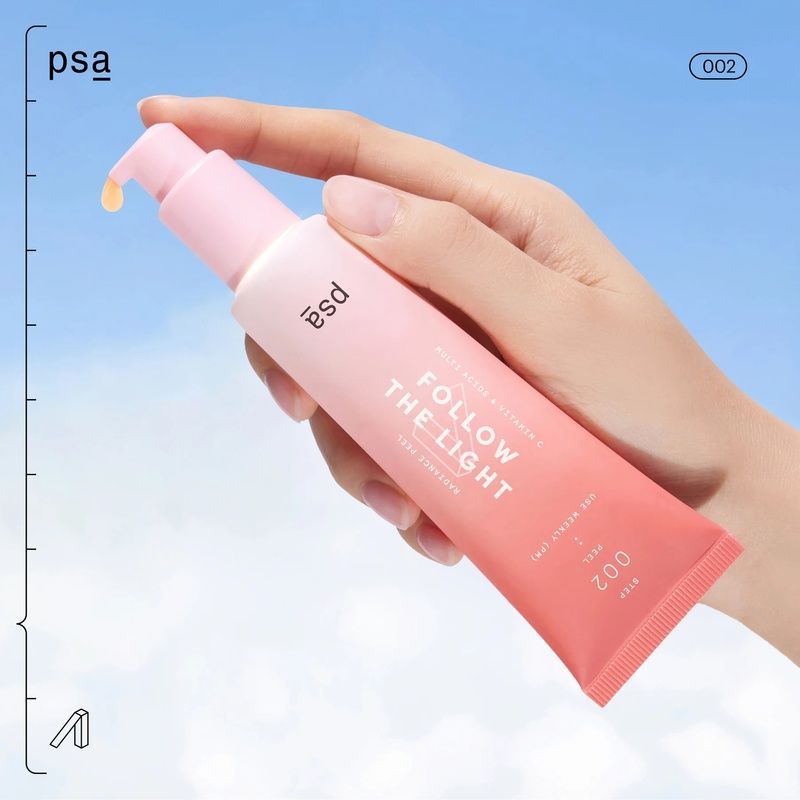Кислотно-вітамінний пілінг для сяяння шкіри PSA Follow the Light Multi Acids & Vitamin C Radiance Peel, 50 мл 8885014071152 фото