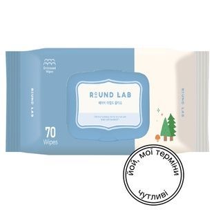Дитячі очищувальні серветки ROUND LAB Baby Mild Wet Wipes, 70 шт 8809962540546 фото