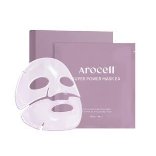 Гідрогелева маска з колагеном та 10 видами гіалуронової кислоти Arocell Super Power Mask EX, 42 г * 4 шт 8809710460614 фото