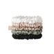 Набір із 5 тонких резинок з натурального шовку Mon Mou Silk Slim Scrunchies Set 005-01 фото 1