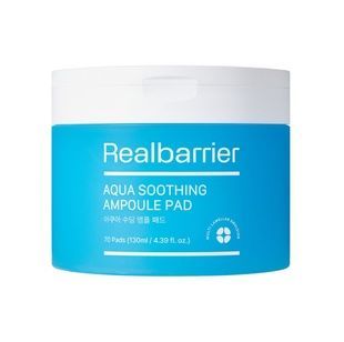 Тонер-педи зволожувальні для чутливої шкіри Real Barrier Aqua Soothing Ampoule Pad, 70 шт 000005550 фото