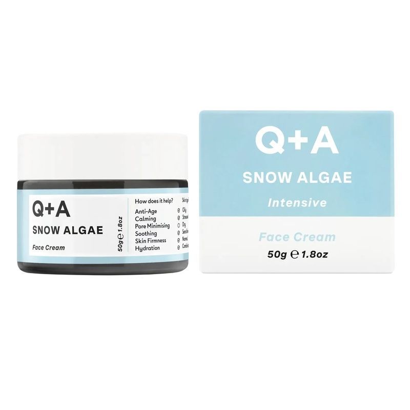 Крем для обличчя зі сніжною водорістю Q+A Snow Algae Intensive Face Cream, 50 г 5060486264001 фото