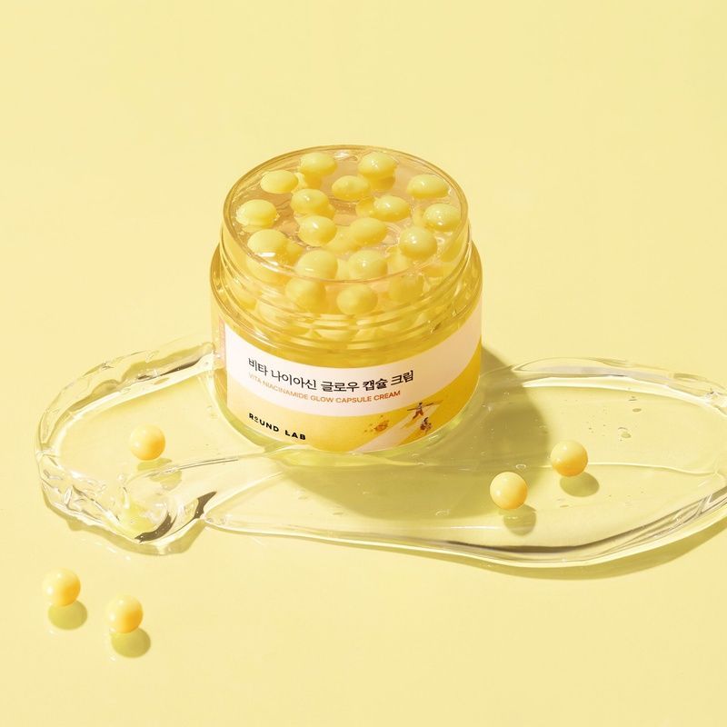 Освітлюючий крем з капсулами ROUND LAB Vita Niacinamide Glow Capsule Cream, 50 мл 8809962542946 фото