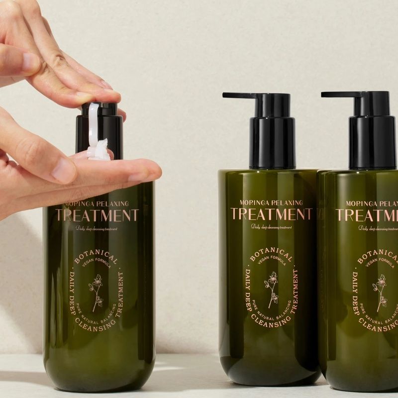 Веганський кондиціонер з олією морінги CU SKIN Dr. Solution Moringa Relaxing Treatment, 400 мл 8809207225153 фото