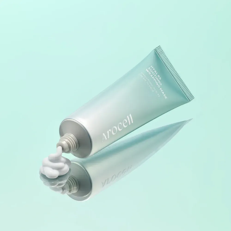 Заспокійлива маска-плівка з гіалуроновою кислотою та пантенолом Arocell Hyal B5 Soothing Wrapping Mask, 80 мл 8809710462175 фото