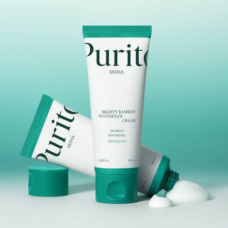 Крем зволожуючий з пантенолом Purito Seoul Mighty Bamboo Panthenol Cream, 15 мл 8809563104291 фото