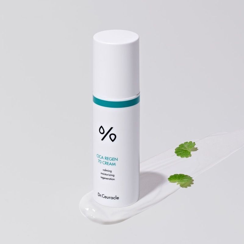 Заспокійливий крем з центелою азіатською Dr.Ceuracle Cica Regen 70 Cream Відсутнє накування, 50 г 88061336143721 фото