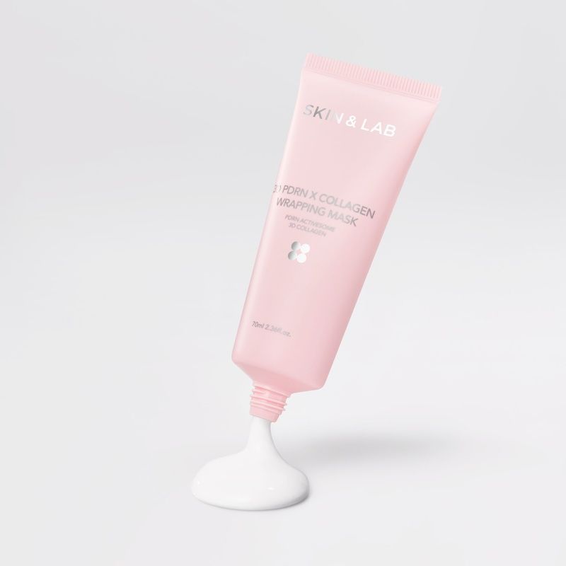 Маска-плівка для пружності та сяйва шкіри SKIN&LAB 3D PDRN &times; Collagen Wrapping Mask, 70 мл 8809525935345 фото