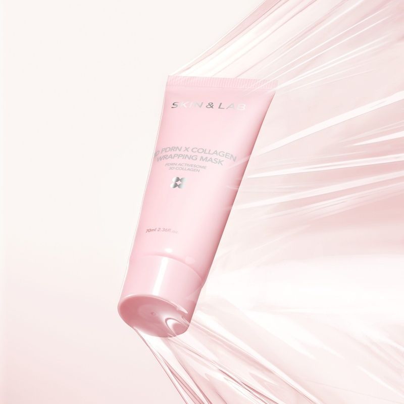Маска-плівка для пружності та сяйва шкіри SKIN&LAB 3D PDRN &times; Collagen Wrapping Mask, 70 мл 8809525935345 фото
