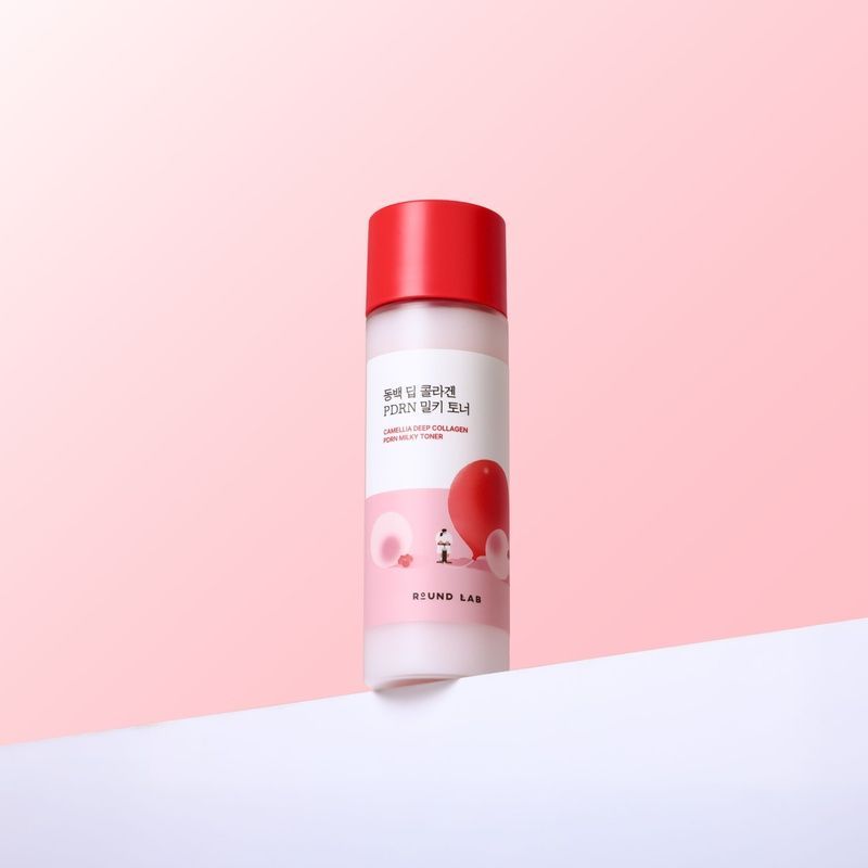 Молочковий тонер ROUND LAB Camellia Deep Collagen PDRN Milky Toner, 150 мл 8809962543547 фото
