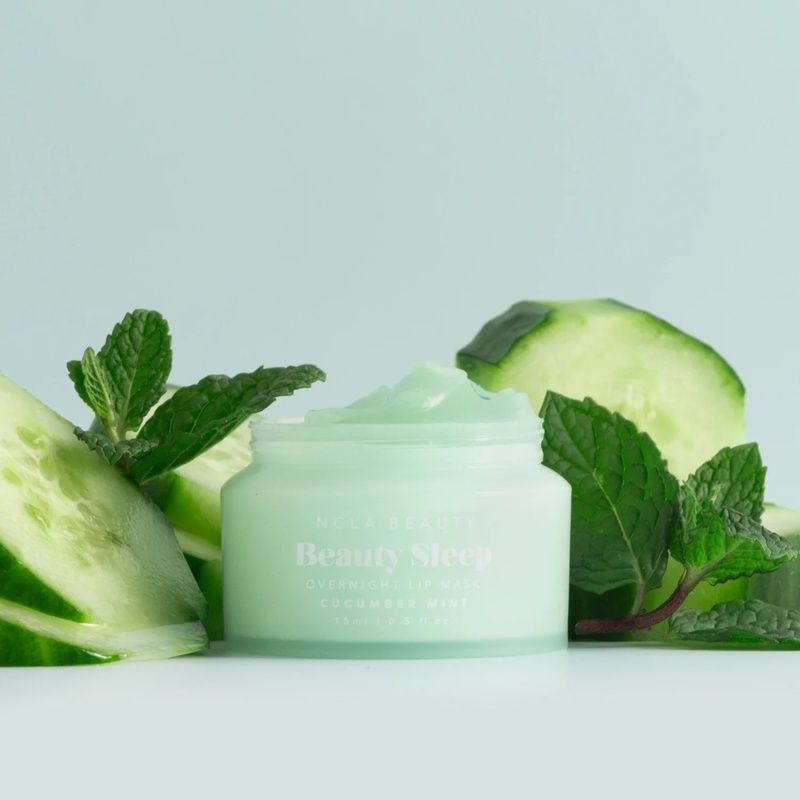 Нічна маска для губ &laquo;Огірок-м&rsquo;ята&raquo; NCLA Beauty Beauty Sleep Overnight Lip Mask - Cucumber Mint, 15 мл 850034009599 фото