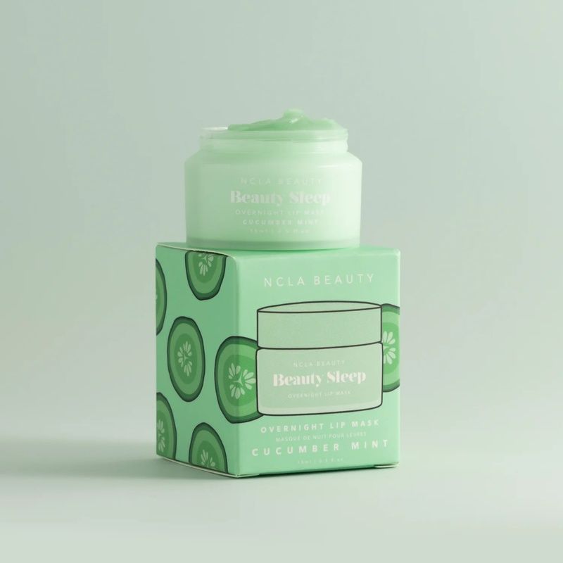 Нічна маска для губ &laquo;Огірок-м&rsquo;ята&raquo; NCLA Beauty Beauty Sleep Overnight Lip Mask - Cucumber Mint, 15 мл 850034009599 фото