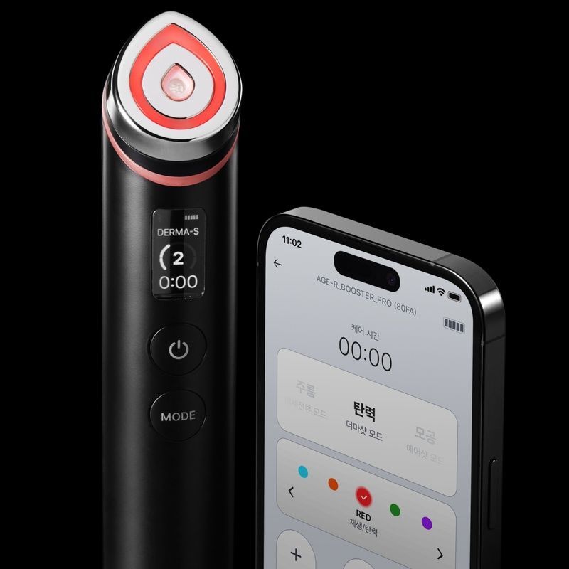 Пристрій для домашнього догляду за шкірою 6 в 1 Medicube AGE-R Booster Pro, Black 8809960354732 фото