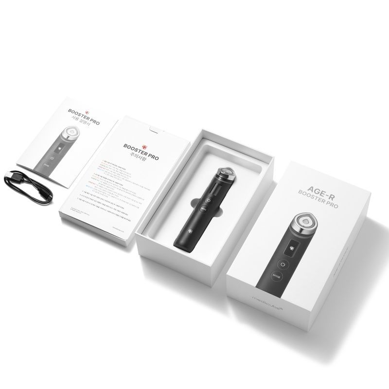 Пристрій для домашнього догляду за шкірою 6 в 1 Medicube AGE-R Booster Pro, Black 8809960354732 фото
