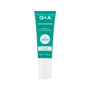 Балансуючий сонцезахисний крем для обличчя Q+A Niacinamide Balancing Daily Sunscreen, 50 мл 5060486267866 фото
