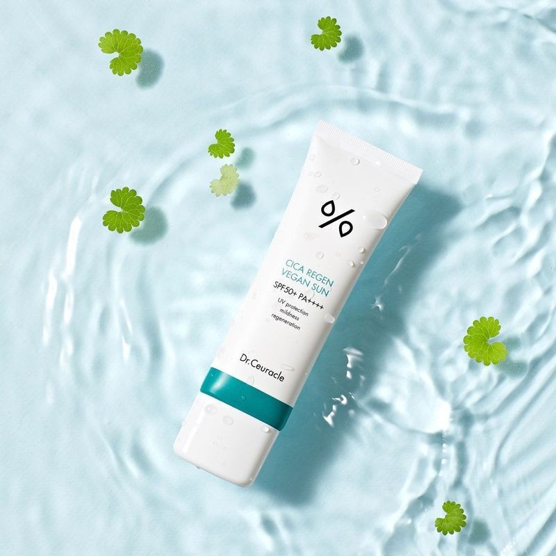 Сонцезахисний веганський крем з центелою азіатською Dr.Ceuracle Cica Regen Vegan Sun SPF50+ PA++++ Відсутнє пакування, 50 мл 88061336149831 фото