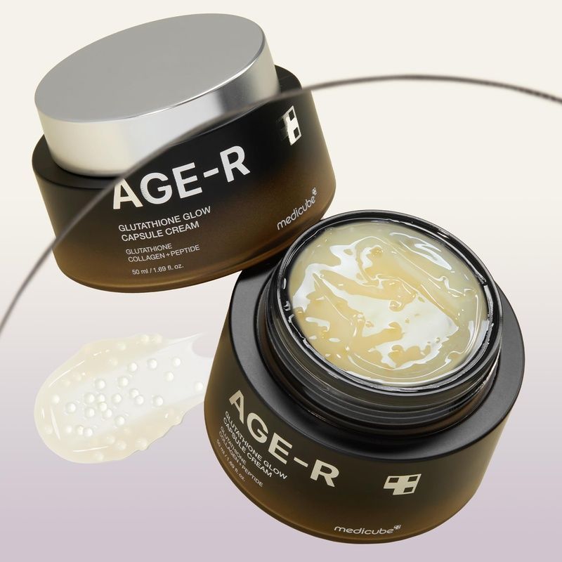 Зволожувальний гель-крем з капсулами глутатіону Medicube AGE-R Glutathione Glow Capsule Cream, 50 мл 8800240573188 фото