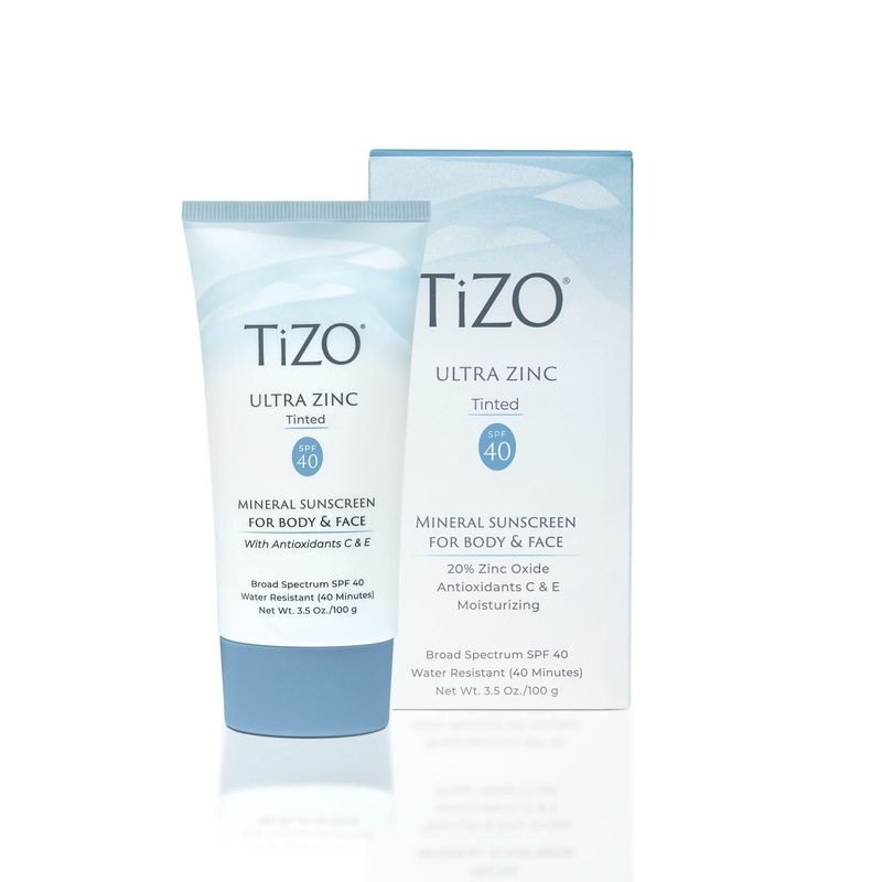 Крем мінеральний сонцезахисний для обличчя та тіла з відтінком TiZO Ultra Zinc Body & Face Tinted SPF 40, 100 г 104 фото