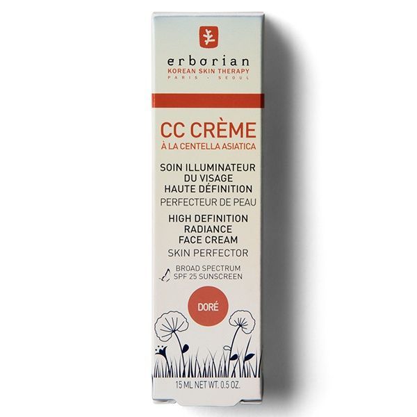 CC Крем Контроль кольору Erborian High Definition Radiance Face Cream Dore, 15 мл 6AA30051 фото