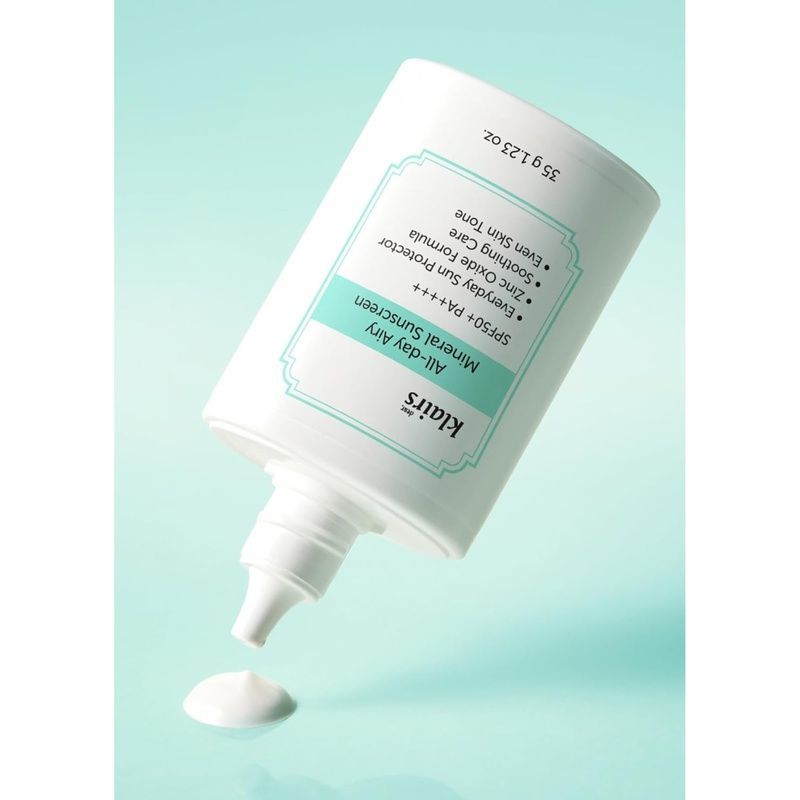Мінеральний сонцезахисний крем DEAR, KLAIRS All-day Airy Mineral Sunscreen, 35 г 8809572892400 фото