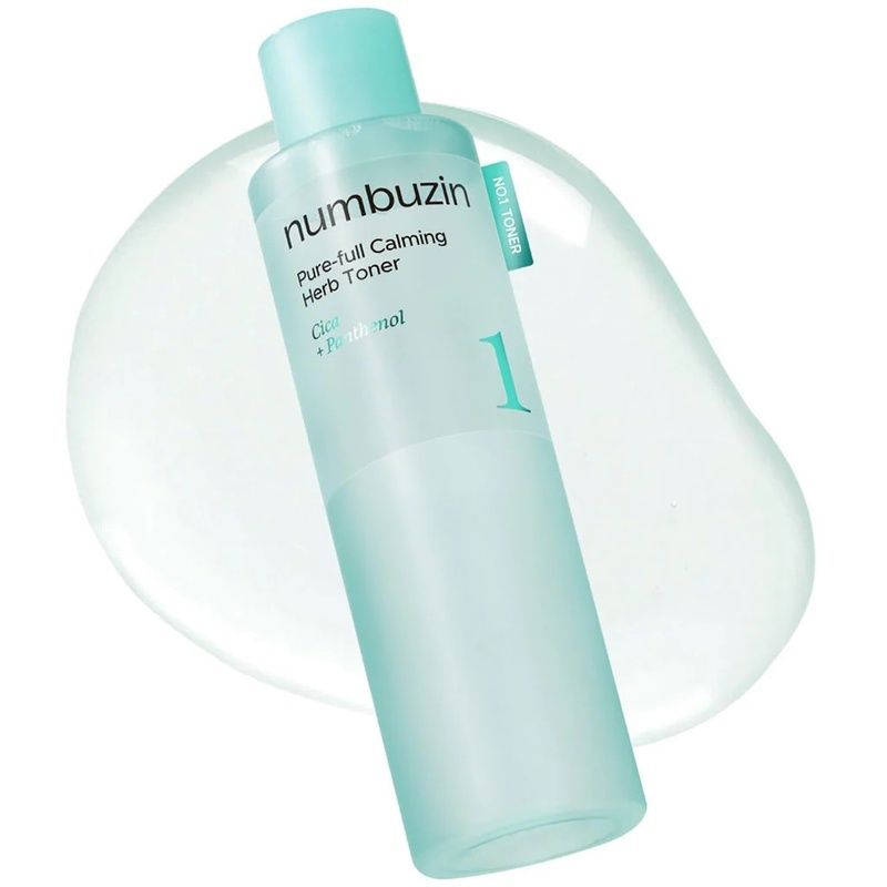 Заспокійливий тонер для обличчя з центеллою азіатською Numbuzin No.1 Pure-full Calming Herb Toner, 300 мл 8809652581453 фото