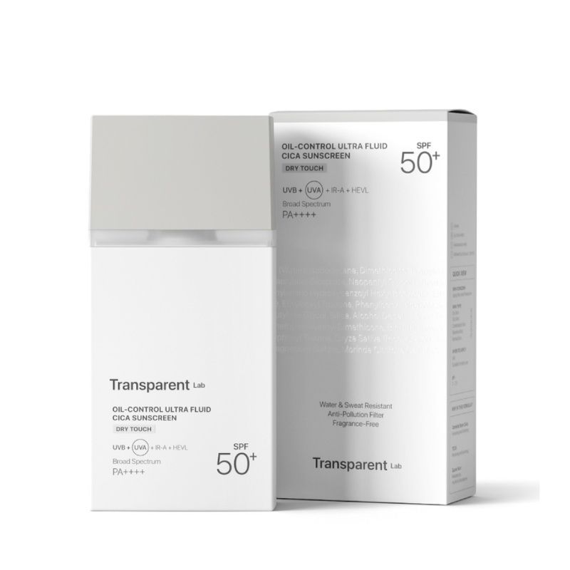 Сонцезахисний крем із центелою для контролю жирності шкіри Transparent Lab Oil-Control Ultra Fluid Cica Sunscreen, 100 мл 43682 фото