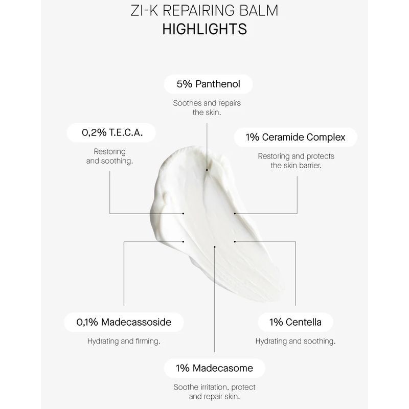 Відновлюючий бальзам для обличчя з екстрактом центели Transparent Lab Zi-K Cica Repairing Balm, 100 мл 8436585436590 фото