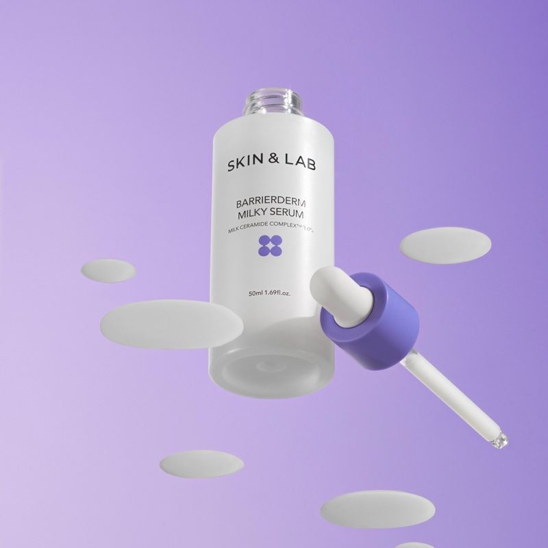 Відновлювальна сироватка з молочними керамідами SKIN&LAB Barrierderm Milky Serum, 50 мл 8809525931569 фото