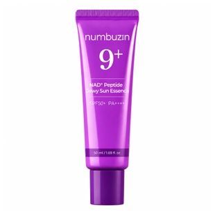 Антивікова сонцезахисна есенція з ефектом сяйва Numbuzin №9 NAD+ Peptides Dewy Sun Essence, 50мл 8800312065429 фото