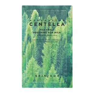 Сонцезахисний крем-молочко для шкіри схильної до акне Skin 1004 Madagascar Centella Tea-Trica Soothing Sun Milk, 1.5 мл 4926 фото