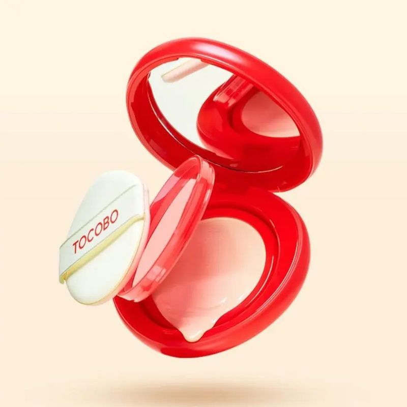 Cяючий тональний кушон - персиковий TOCOBО Apple Dewy Fit Cushion 21C Peach, 15 г TOC051 фото