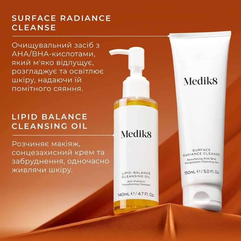 Лімітований набір для двоетапного очищення шкіри Medik8 Complete Cleanse Kit P12019 фото