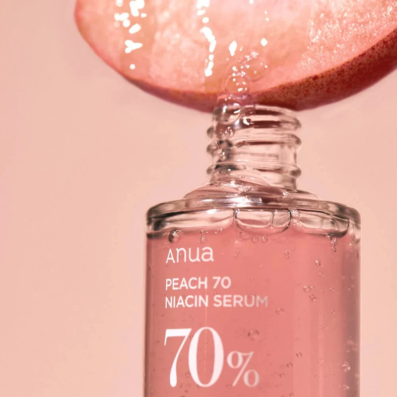 Зволожуюча матуюча сироватка з екстрактом персика та ніацинамідом ANUA Peach 70% Niacinamide Serum, 30 мл 8809640733550 фото
