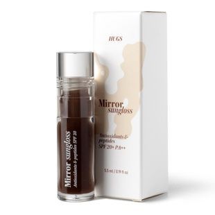 Сонцезахисний блиск для губ Hugs Mirror Sungloss Antioxidants & Peptides Cold Brew SPF 20+ PA++, 5.5 мл 8076754335 фото